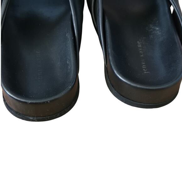 Jenni Kayne Leather Knot Sandal Slides in Black‎ Size 10 US EU 40 - Picture 6 of 8